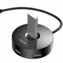 Хаб адаптер USB 3.0 3xUSB 2.0 5Гбит/с 1м Baseus Round Box CAHUB-F01