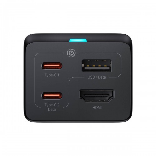 Быстрая зарядка хаб концентратор 67Вт 2x Type-C USB HDMI 4К Baseus GaN5 Pro CCGP110201