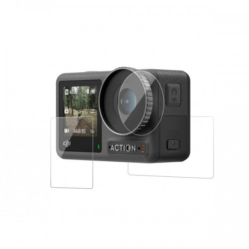 Стекло защитное для DJI Osmo Action 3 набор Telesin OA-FLM-005