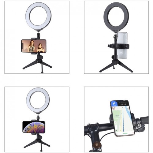 Тримач для телефону на трубу стійку кермо велосипеда 17-35мм Puluz PU266