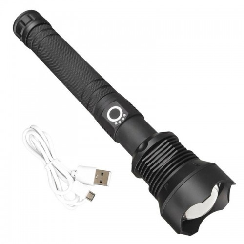 Ліхтар алюмінієвий LED XHP70 50000lum 18650 26650 IPX-6 AC Prof LED1016B