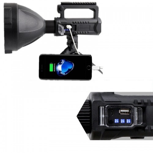 Ліхтар великий XHP50 3x 18650 8000мАг 20Вт AC Prof LED1098