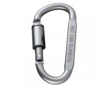 Carabin turistic cu filet și zăvor 80mm AC Prof DBL80S