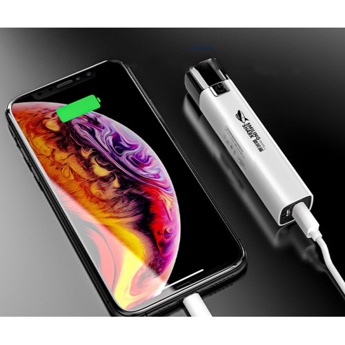Ліхтарик LED G3 міні повербанк 1200мАгод IP33 Smiling Shark 617A