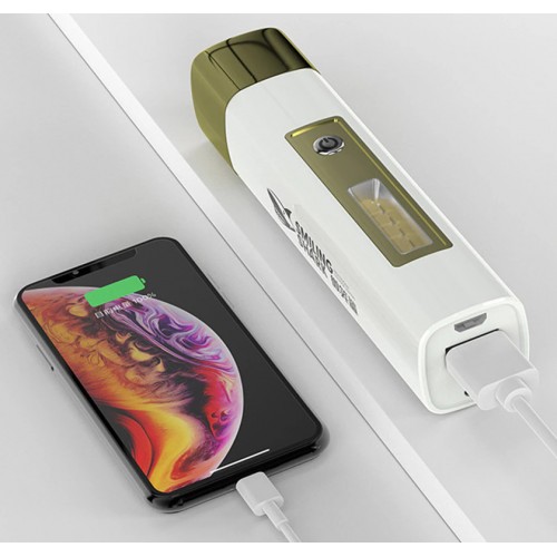 Lanternă LED mini powerbank 1200mAh IP65 Smiling Shark 867A
