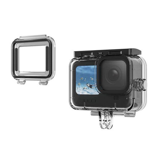 Захисний бокс GoPro 12/11/10/9 дверцята з отвором 45м Telesin GP-WTP-905