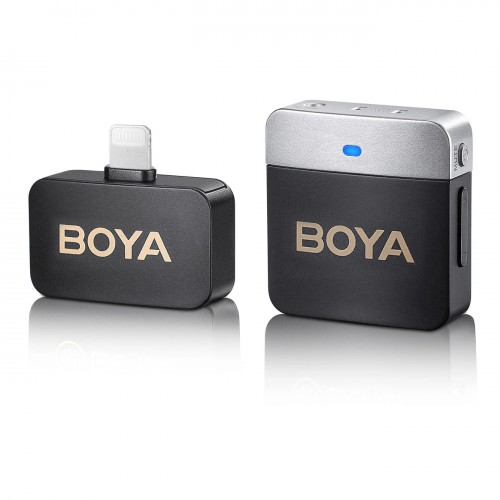 Microfon pentru iPhone wireless mini 60m 2.4GHz Boya BY-M1V5