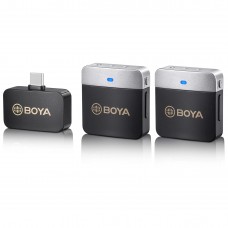 Microfon dual wireless Type-C mini 60m 2.4GHz Boya BY-M1V4