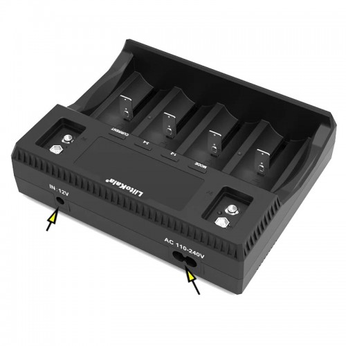 Зарядка 4 акумулятори 32700 18650 крона LiitoKala Lii-D4XL