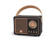 Boxă Bluetooth portabilă cu radio FM Retro negru AC Prof HM11-B Plus