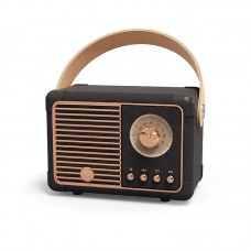 Колонка портативна Bluetooth FM-радіо ретро чорна AC Prof HM11-B Plus