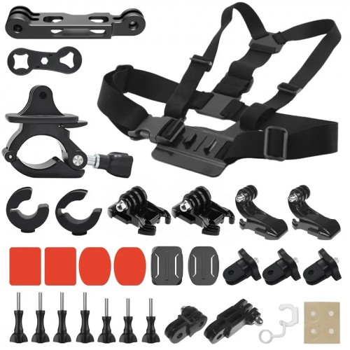 Кріплення на мотоцикл для екшн камери шолом кермо груди AC Prof HQS-NEW-KIT-M02