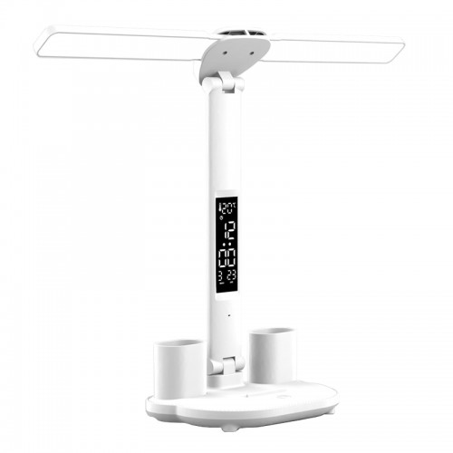 Лампа LED настольная двойная часы RA95+ 3000-6000К USB Puluz TBD0603531404