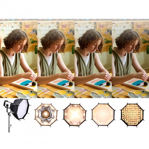Софтбокс стільники восьмикутний 45см Bowens Ulanzi AS-045