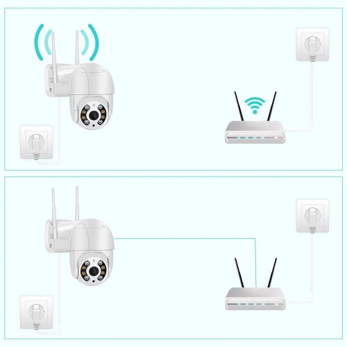 Камера спостереження Wifi IP Smart Camera 270° 1080P 4X AC Prof 4251