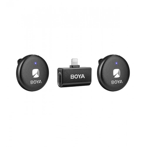 Бездротовий мікрофон подвійний Lightning 2.4ГГЦ 50м BOYA Omic-D