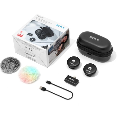 Бездротовий мікрофон подвійний Lightning 2.4ГГЦ 50м BOYA Omic-D