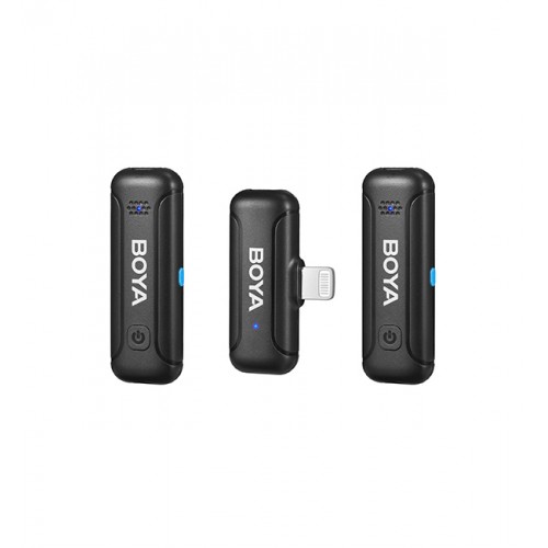 Microfon wireless digital pentru iPhone Lightning cu carcasă BOYA BY-WM3T-D2