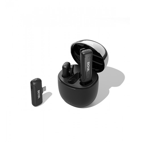 Microfon wireless digital pentru Android iPhone Type-C cu carcasă BOYA BY-WM3T-U2