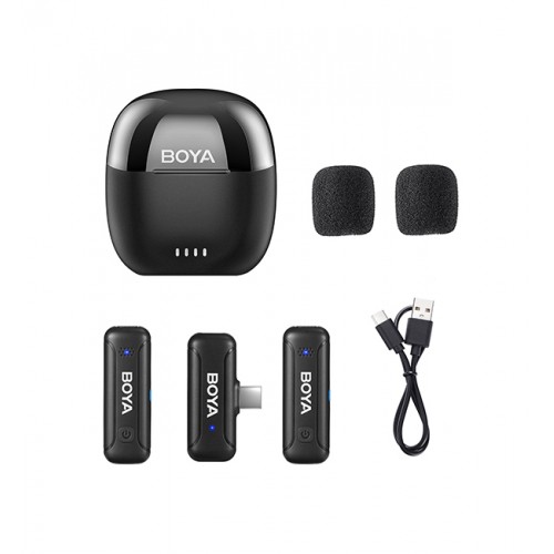Microfon wireless digital pentru Android iPhone Type-C cu carcasă BOYA BY-WM3T-U2
