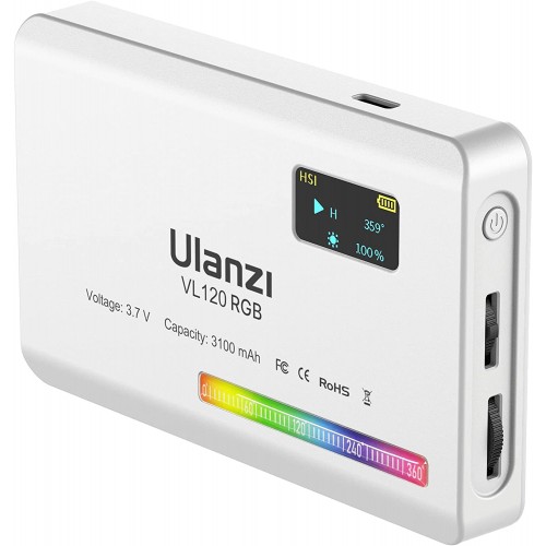 Накамерный свет RGB HUE 360 2500-9000К Ulanzi VL120RGB White