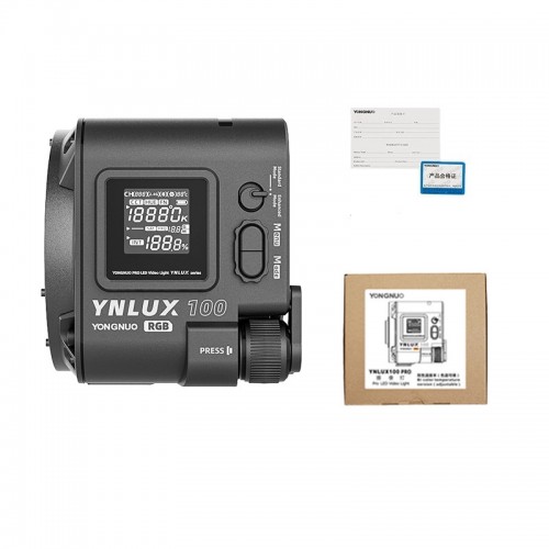 Постійне світло LED RGB CRI 96+ 120Вт 2000К-10000К Yongnuo YNLUX100 RGB
