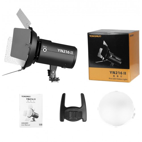 Lumină continuă portabilă cu baterie LED Bi-Color 24W 2700K-8000K Yongnuo YN216 II