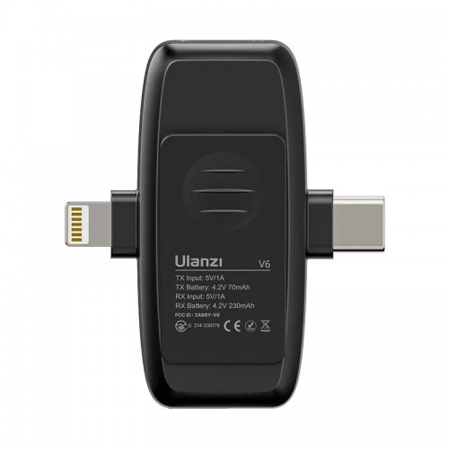 Мікрофон бездротовий 3в1 iPhone/Android/камера подвійний 50м Ulanzi V6