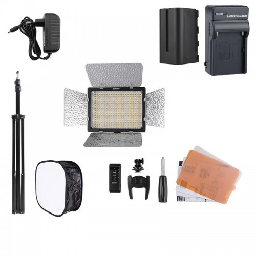 Постійне LED світло комплект софтбокс стійка аккумулятор Yongnuo YN300 III Kit