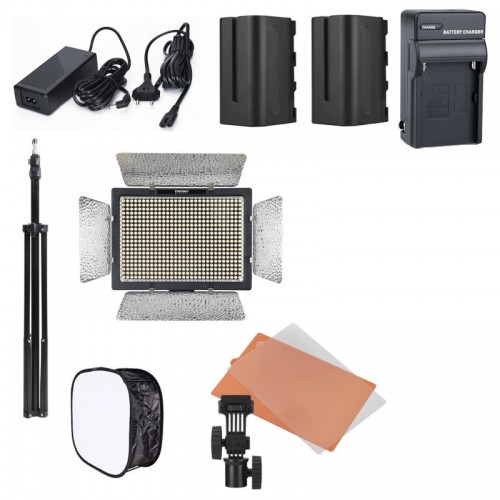 Постійне LED світло комплект софтбокс стійка аккумулятор Yongnuo YN600 II Kit