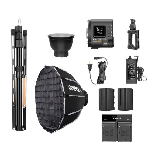 Постійне світло 120Вт комплект стійка акумулятори софтбокс Yongnuo YNLUX100 PRO Full Kit