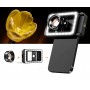 Макролинза для телефона с подсветкой 100мм F1.8 10x Apexel APL-HB100FL23