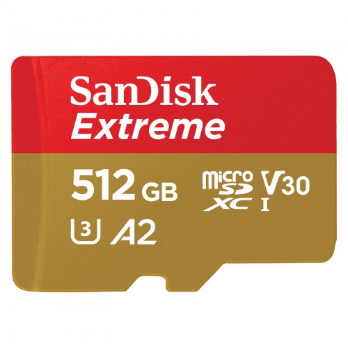 Карта памяти 512 ГБ microSDXC UHS-I U3 A2 SanDisk Extreme SDSQXAV-512G-GN6MA