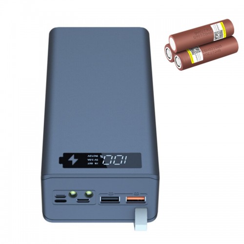 Powerbank 16x 18650 48000mAh 3A încărcare rapidă PD 5-12V AC Prof PB C16-PD-ACU