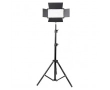Panou dreptunghiular cu lumină video LED cu trepied de 210 cm, 50W CRI 95+ AC Prof U800+T