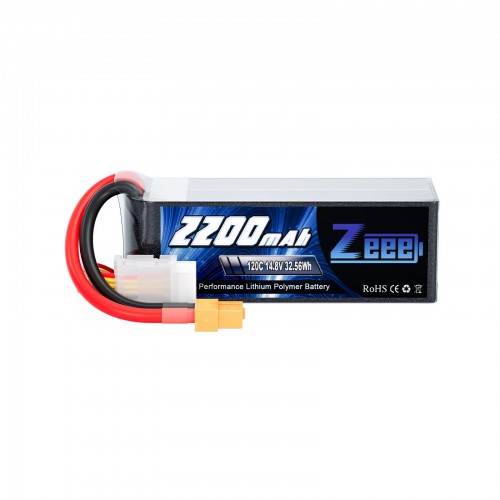 Аккумулятор Zeee 14.8V 120C 2200mah 4S RC Li-po XT60
