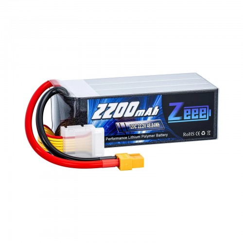 Акумулятор Zeee 22.2V 120C 2200mah 6S RC Li-po XT60