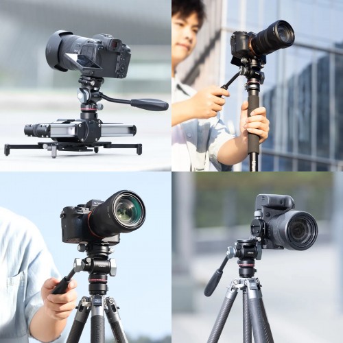 Cap cu mâner pentru cameră panoramă cu mișcare lină Ulanzi U-190 Pro