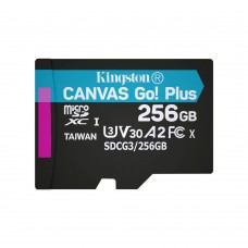 Карта памяти 256 ГБ U3 V30 microSDXC Kingston Canvas Go! Plus SDCG3/256GBSP