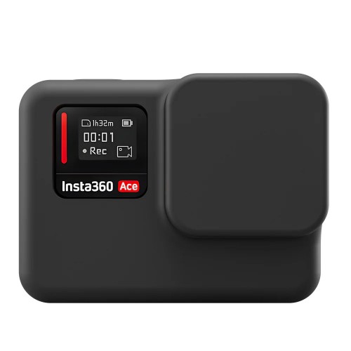 Чохол силіконовий Insta360 Ace з ковпачком на лінзу та екран Telesin S6-PTC-02