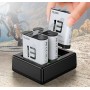 Зарядка GoPro 13 на три акумулятори Telesin S0-BCG-12-TGP
