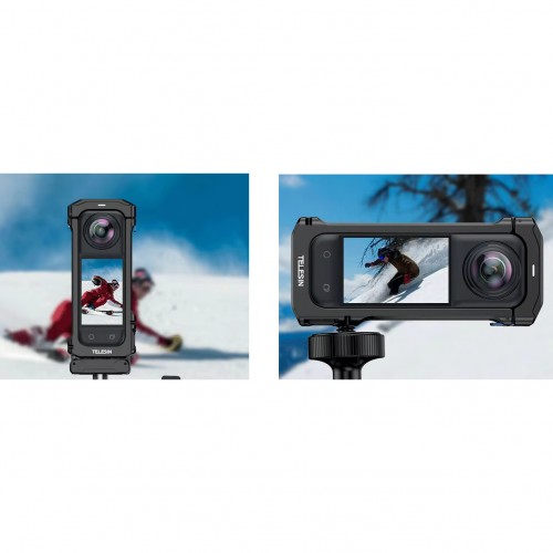 Рамка Insta360 X4 алюмінієва вертикальна/горизонтальна Telesin S6-FMS-12-TIS