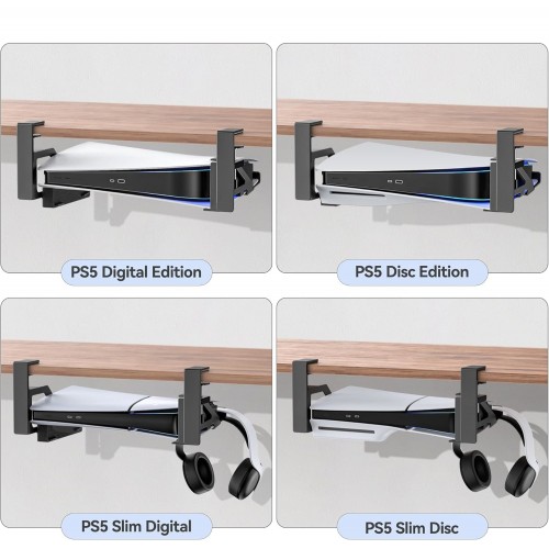 Кріплення під стіл для PS5 Fat / Slim горизонтальне OIVO NG-P5317X