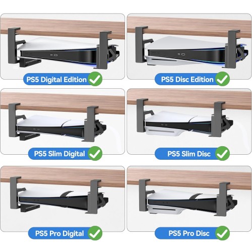 Кріплення під стіл для PS5 Fat / Slim горизонтальне OIVO NG-P5317X