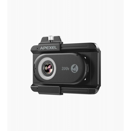 Мікроскоп для телефону 200x підсвічування Apexel APL-MS200