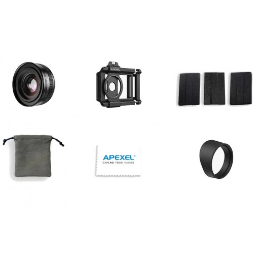 Макролінза для телефону 10-20X з регулюванням зума ZoomMacro Apexel APL-ZM100