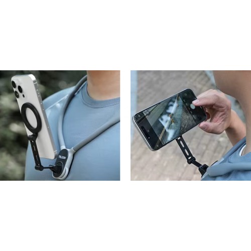Крепление для телефона на шею грудь 2в1 MagSafe iPhone Telesin MNM-002-B