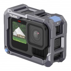Рамка GoPro 13-9 алюмінієва з підтримкою магнітної зарядки Telesin S6-FMS-15-TGP