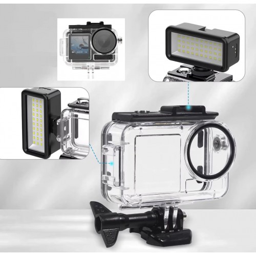 Аквабокс DJI Action 5 Pro/4/3 30м с крепление для фонаря AC Prof 4895