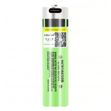 Акумулятор 18650 з Type-C зарядкою Li-ion 3400мАч із захистом LiitoKala Lii-USB-34B